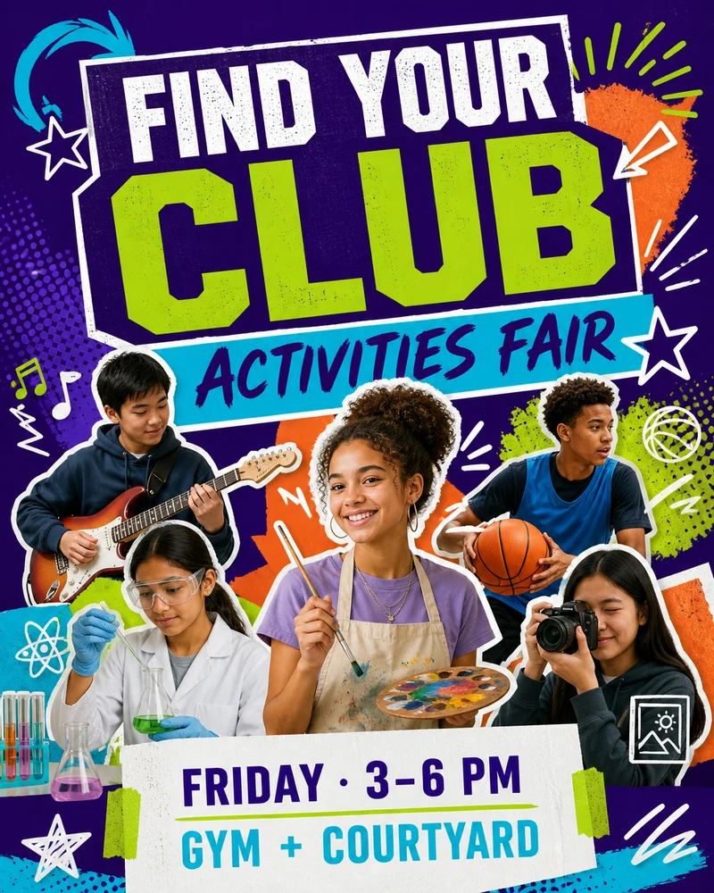 Modelo de School Activities Fair Flyer